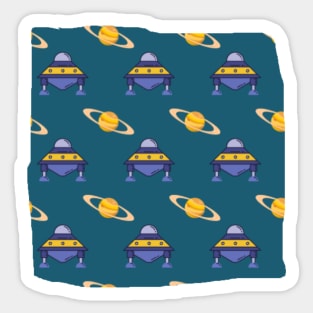 cute cosmic space pattern Sticker